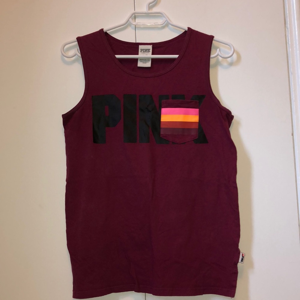 Burgundy PINK Tank Top